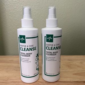 Medline Soothe & Cool No-Rinse Body Cleanser lot of 2 NEW